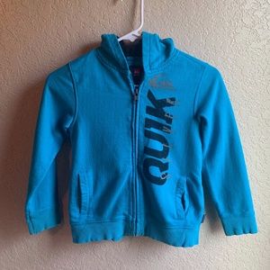 Boys Size 6 QuikSilver Hoodie Zip-up